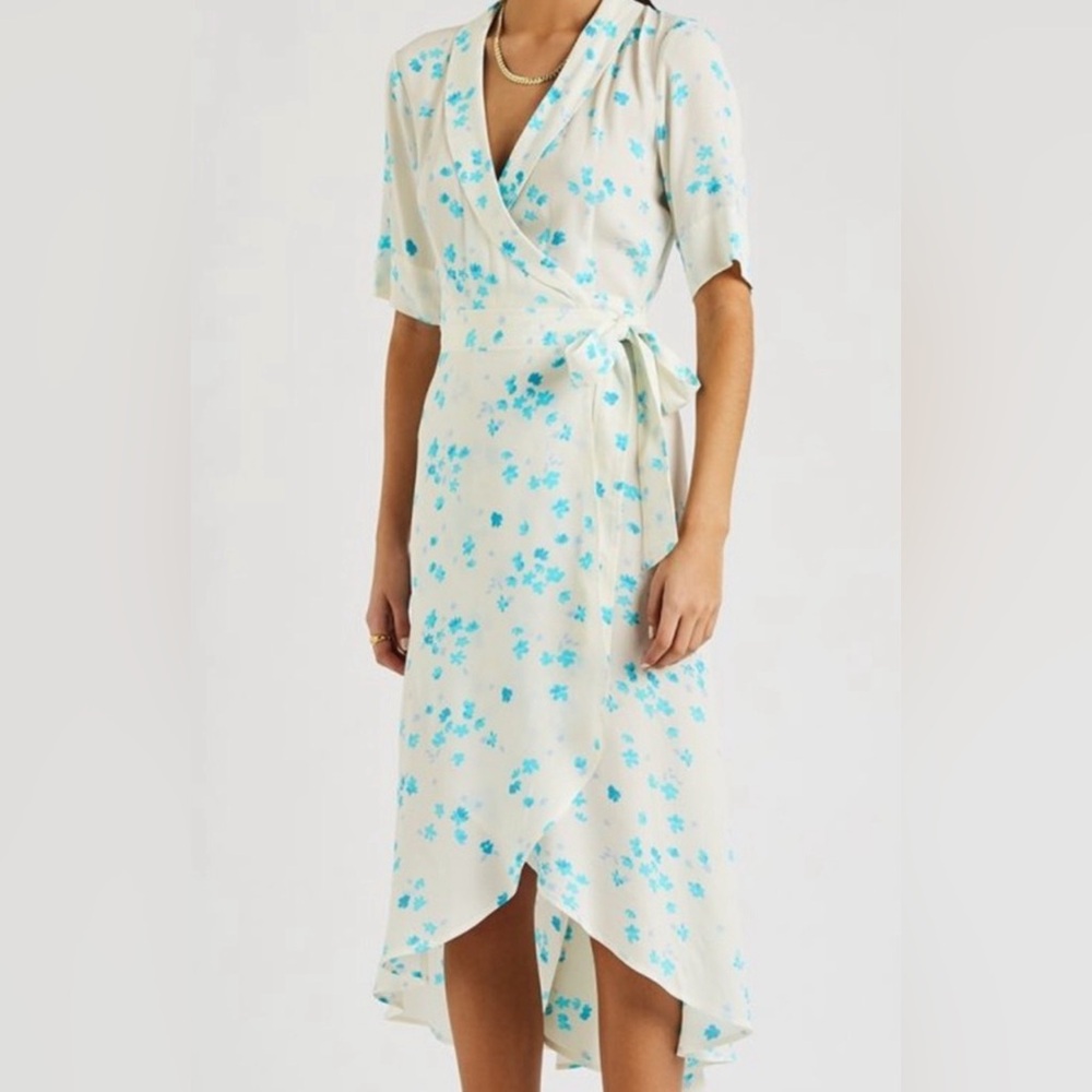 White floral dress GANNI